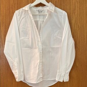 Nine West White Button Down Shirt